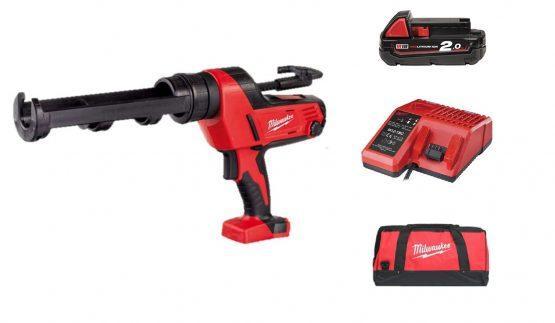 milwaukee C18 PCG-310C-201B tesnilna pištola tesnilna pištola za kit