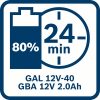 Začetni komplet 2 x GBA 12V 2.0Ah + GAL 12V-40