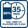 Začetni komplet 1 x ProCORE18V 4.0Ah + 1 x ProCORE18V 5.5Ah + GAL 1880 CV