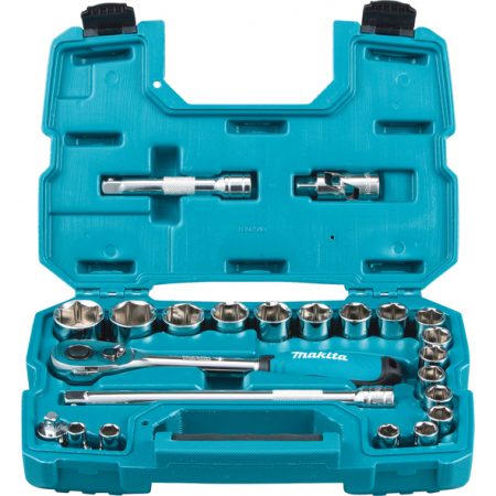 MAKITA 23 delni set raglje in nasadnih ključev B-65589