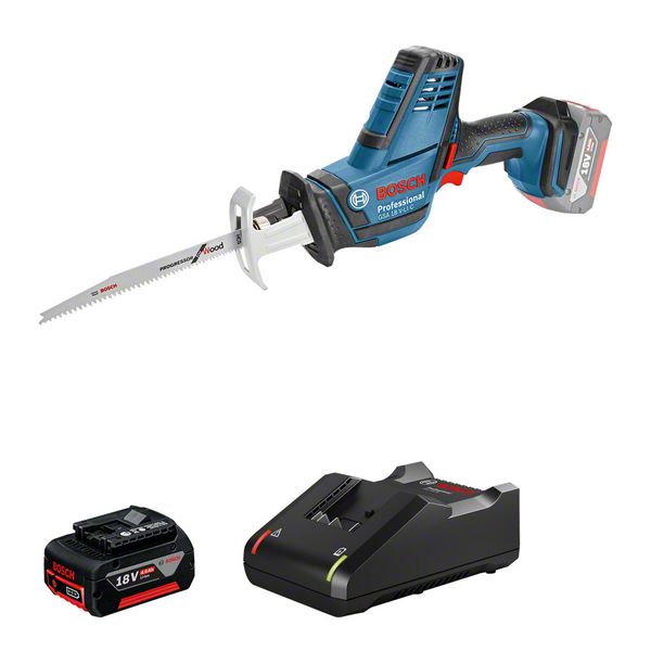  Enobaterijski komplet: sabljasta žaga GSA 18V-LI C + 1x GBA 18V 4,0 Ah + GAL 18