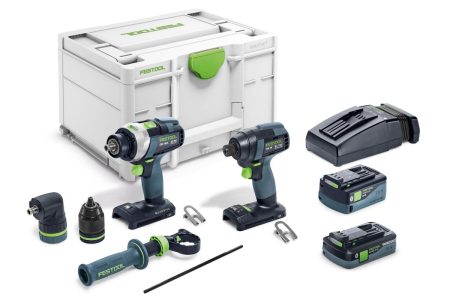 FESTOOL Set vrtalnik TID 18 5.0/4.0 set TPC 18/4