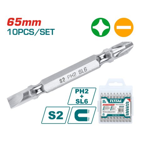 10-delni set nastavkov za izvijač 65mm/ INDUSTRIAL (TAC16HL133)