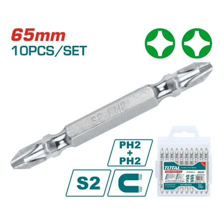 10-delni set nastavkov za izvijač 65mm/ INDUSTRIAL (TAC16PH233)