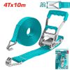 Privezovalni trak z ragljo 4Tx10m/50mm (THTRS4101)