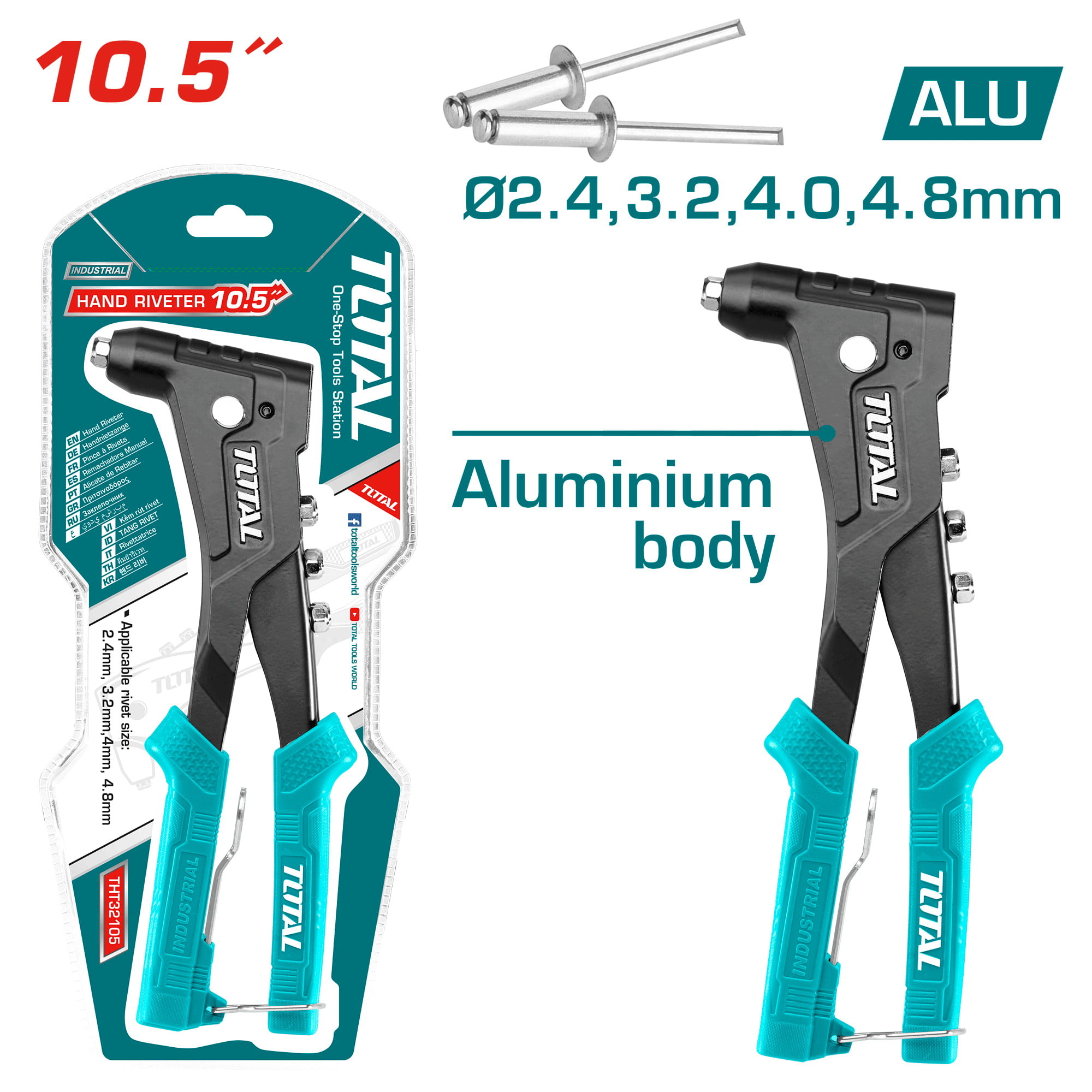 Klešče za kovičenje 4-IN-1, 10,5 / INDUSTRIAL (THT32105)