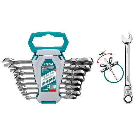 8-delni set ključev 586, 8/10/12/13/14/15/17/19/1,1kg/ INDUSTRIAL (THT102RK586)