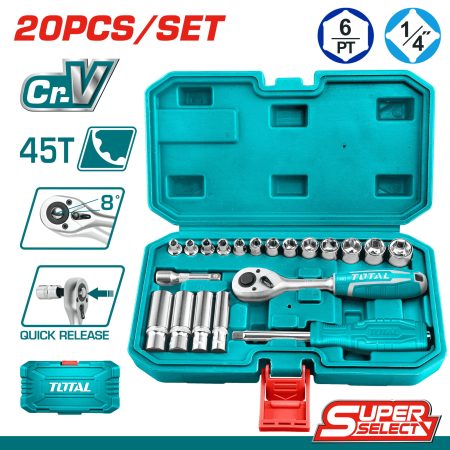 20-delni set ključev 1/4 SMALL, 1kg/ INDUSTRIAL (THT141201)