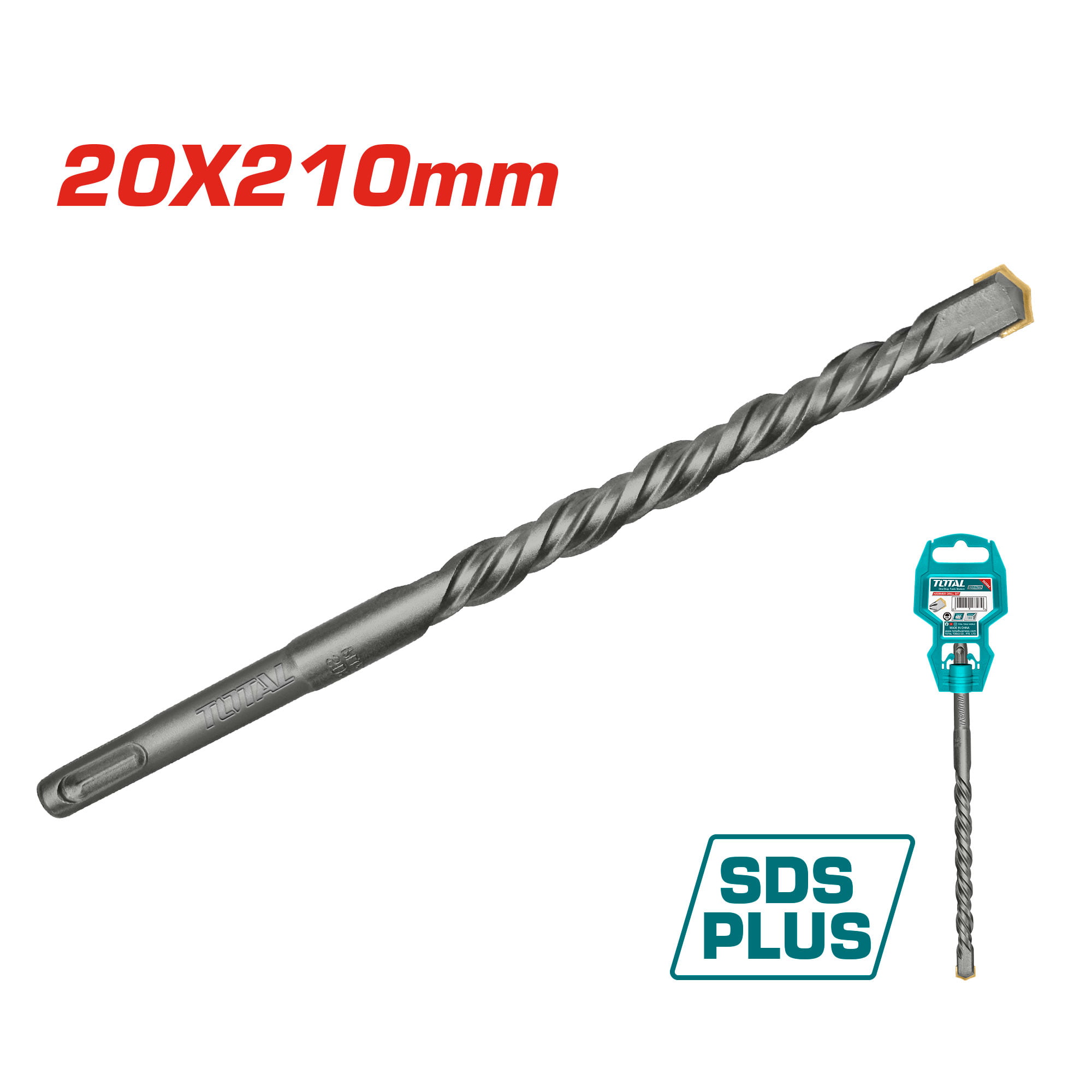 SDS plus sveder 20x210mm, INDUSTRIAL (TAC312002)