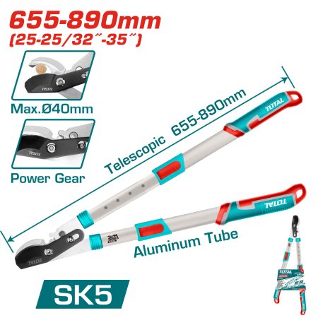 Teleskopske škarje 655-890mm / INDUSTRIAL (THTA1527406)