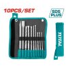 10-delni set udarnih svedrov in dlet SDS Plus (TACSD19101)