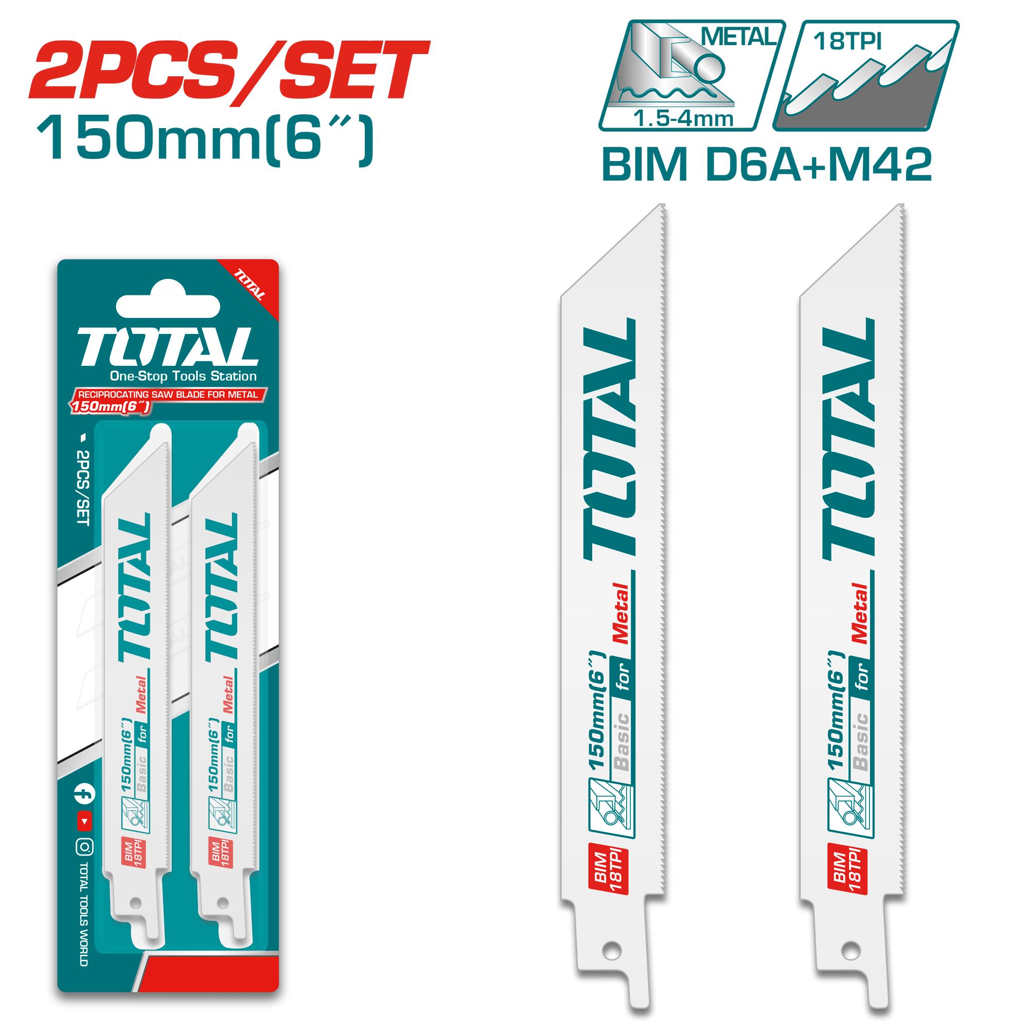 Rezilo za sabljasto žago za kovino 150mm / 2pcs (TAC52922EF)