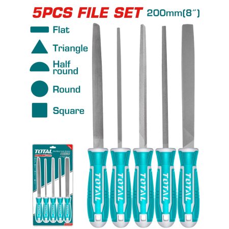 5-delni set jeklenih pil / INDUSTRIAL (THT918516)