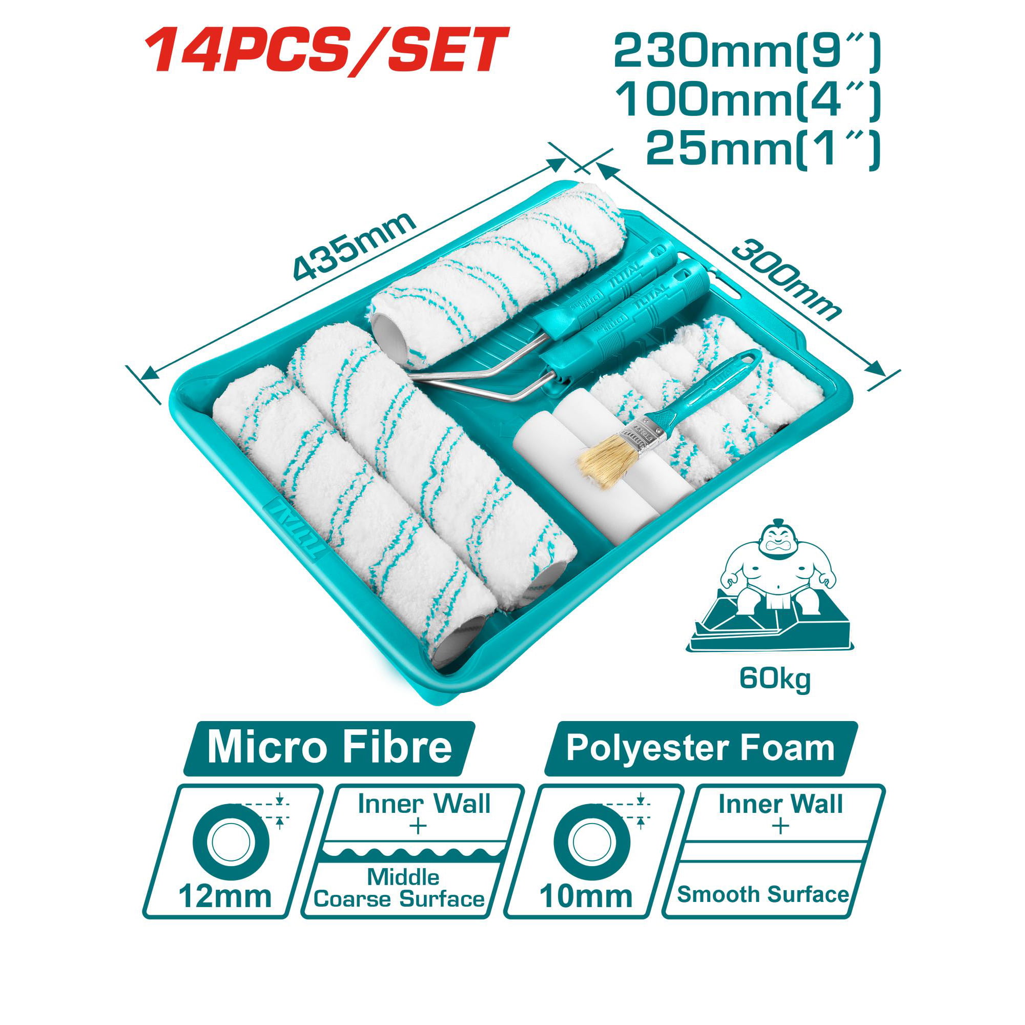 14-delni pleskarski set (za notranje stene) (THT862302)