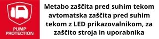 metabo zaščita pred suhim tekom